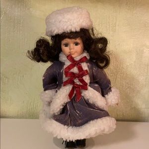 Winter Mini Porcelain Doll
